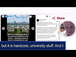 Free online MIT coursework online
