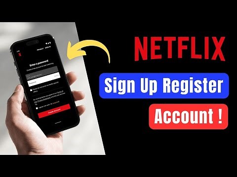 Netflix How to Sign Up - Register for Netflix Account !