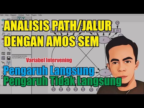 Tutorial Amos Sem: Analisis Path Dengan Amos Sem - Sem Amos Intervening - Analisis Jalur Amos Sem