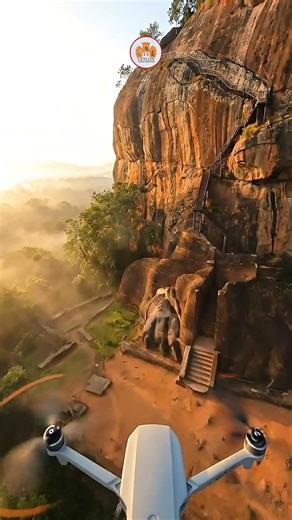 Drone fly over sigiriya