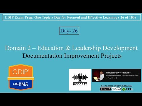 CDIP Exam Prep 026-Documentation Improvement Projects