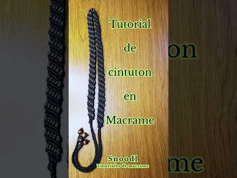 Tutorial de cinturón en macrame.