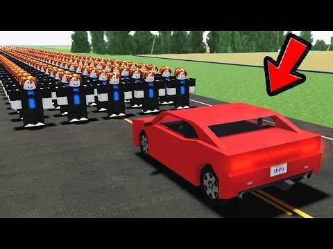 1000 Bacons vs. CAR (Roblox Crash Studio)