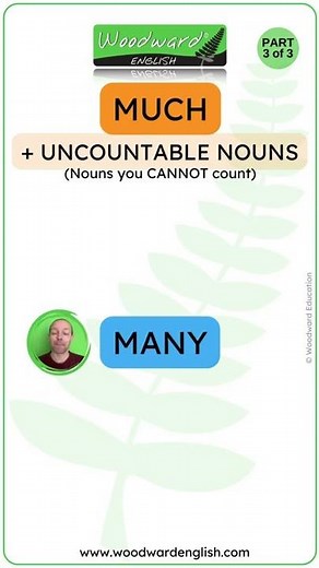 Much vs Many - Quick English Grammar #Shorts