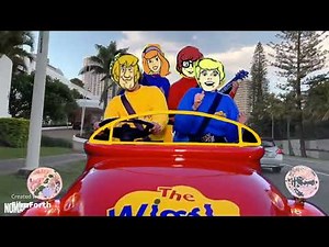 The Mystery Inc Wiggles Let's Go We're Riding In The Big Red Car