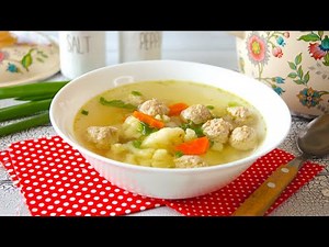 🍲 Суп из цветной капусты с фрикадельками — видео рецепт