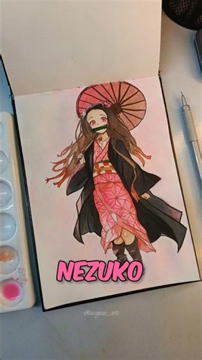 🔥Nezuko Kamado Drawing That Will Leave You Speechless!😱✨#nezukokamado