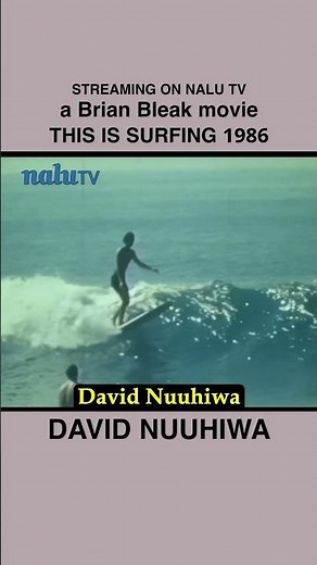 One of the best surfers of ALL TIME, 1960s DAVID NUUHIWA #surfing