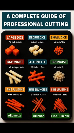 A complete Guide Of Professional Cutting #chef | Jahed’s Irish Kitchen