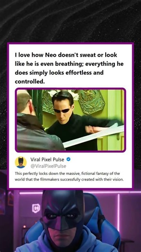 Neo Looks Effortless in Fight Scenes Locking Down the Fantasy of The Matrix World