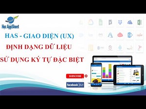 #Learn_AppSheet/ #UX_Interface/ Using special characters to format data
