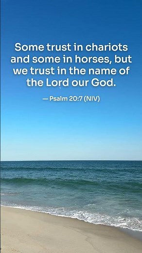 We Trust In The Name Of The Lord | Psalm 20:7 NIV