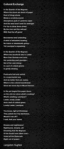 Cultural Exchange - Cultural Exchange Poem by Langston Hughes