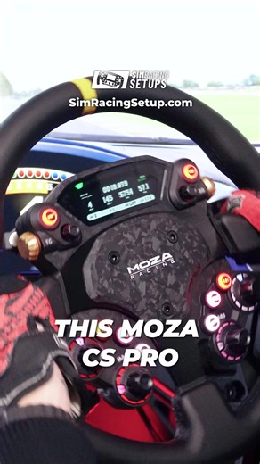 The new @moza_racing_official CS Pro wheel re-invents how MOZA handles circular sim racing wheels. The new 2.99inch display, third-party compatibility and added inputs elevate this wheel a lot. See my full thoughts in our review, linked in our bio.