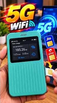 5G Portable WiFi Hotspot 🔥 2.77Gbps Speed | All SIM Support #shorts