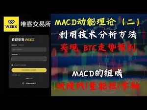 Weex唯客交易所 MACD动能理论（二）macd的组成 快线DIF 慢线Dea 量能柱 零轴概念 #eth #btc #doge #weex #唯客