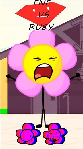Flower in The Evil Flower | Friday Night Funkin' VS Ruby From BFDI | Halloween Update #bfdi #tpot