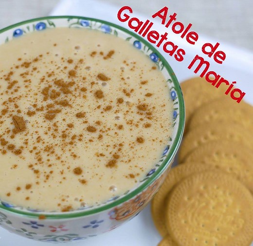 ¿No se te antoja un atolito? Aquí una receta fácil para preparar un delicioso Atole de Galletas María. | Mi Cocina Rápida