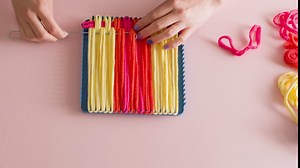 HearthSong Hook and Loop Potholder Set with Loom, Weaving Hook, and 115 Cotton Loops (Makes Three Potholders)