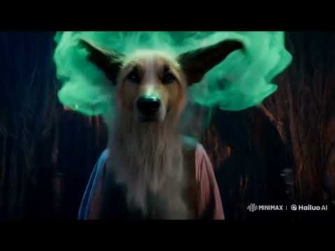 human to dog tf #animals #dog witch transforms a man into a dog as punishment