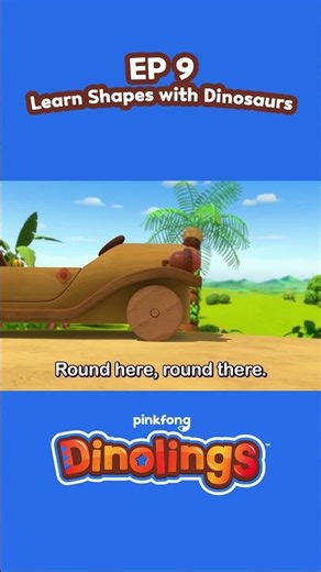 Find the right shape for the wheel 🛞 #dinocar #vroom