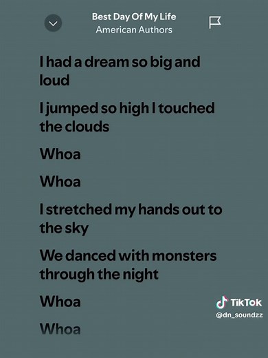 Best Day of My Life Lyrics and Full Song