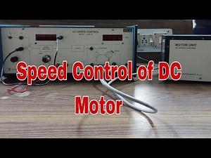 Speed Control of DC Motor || Control System Lab
