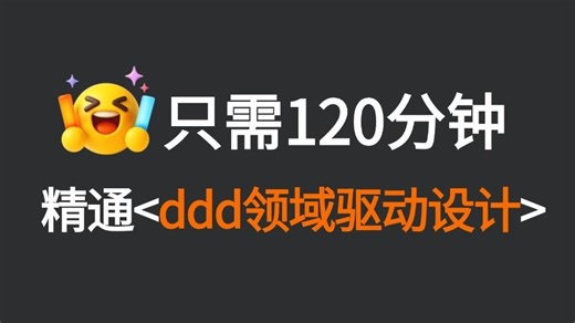 2026吃透 DDD领域驱动设计 全套视频教程【手把手教你大厂DDD落地实践】3天学会，让你少走99%的弯路！