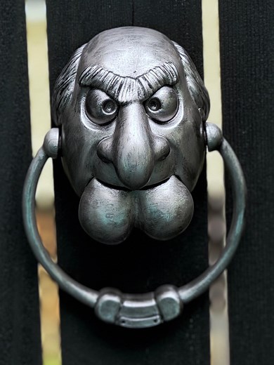 Muppets Christmas Carol Inspired Statler Door Knocker, Magnet Embedded, Hand Painted and Finished - Etsy