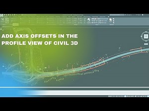 Add Axis offsets in the Profile View of Civil 3D