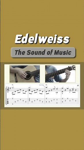 Edelweiss / The Sound of Music #edelweiss #thesoundofmusic #guitar #guitartab #fingerstyleguitar