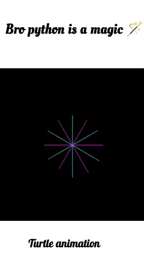 Turtle python animation with source code for beginners #python #pythonturtlegraphics #coding