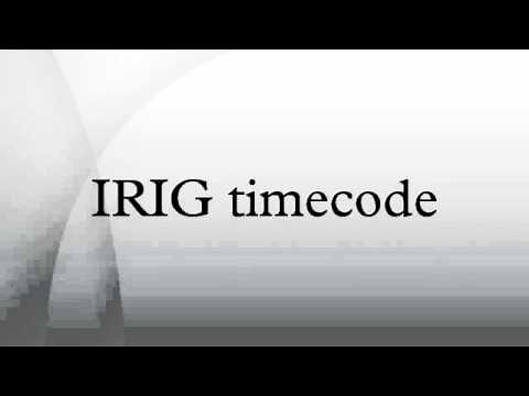 IRIG timecode