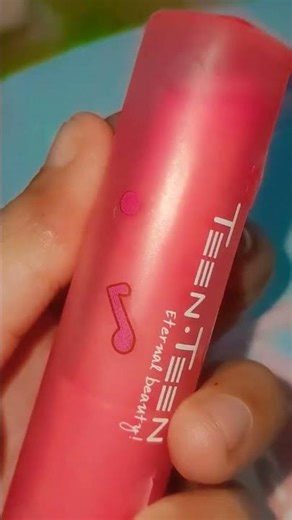 decorating my lip balm with sticker 💕