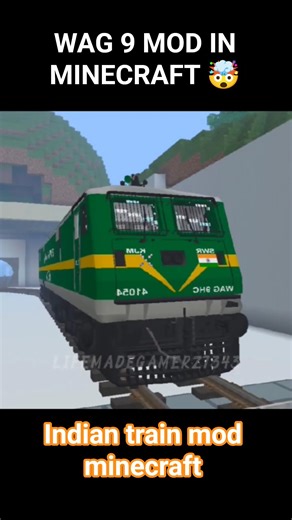Epic WAG-9 Locomotive Showcase in Minecraft! (Indian Railway Mod)#train