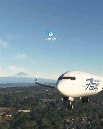 MSFS 2020 737-900ER SEATTLE TACOMA Landing #aviation #flightsimulator #seattle #msfs2020 #landing