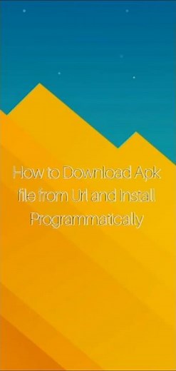 How to Download Apk file from Url and Install Programmatically in Android