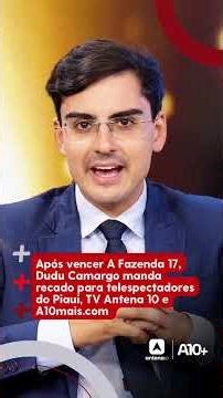 Dudu Camargo sends a message to Piauí, TV Antena 10 and A10+; the journalist is now with RECORD!