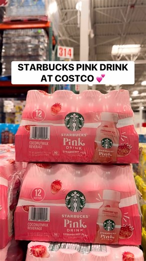 Costco Buys on Instagram: "💕 Starbucks Pink Drink is BACK at Costco and I’m ALL about it! You get 12 bottles of this delicious Strawberry Açaí + Coconut Milk drink, making this a WAY better deal than individual bottles! 🙌🏻 ($16.99) #costco #starbucks #pinkdrink"
