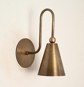 Mid-century Modern Sputnik Wall Sconce: Raw Brass Finish - Etsy