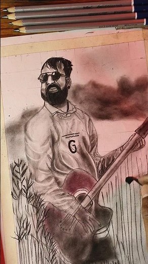 Drawing a Charcoal Portrait - Step by Step Tutorial🎨drawing