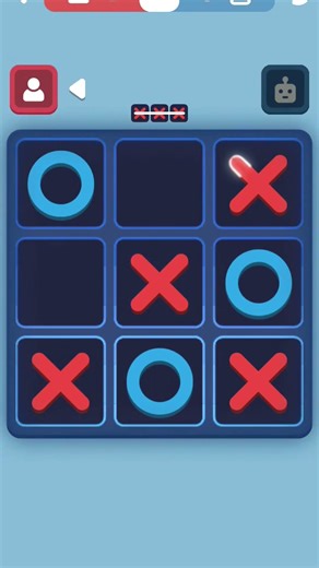 tic tac toe game complete win 🥰