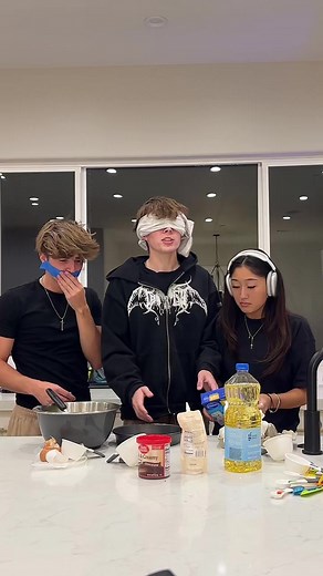 Behind the scenes of our new Blind Deaf Mute baking challenge.