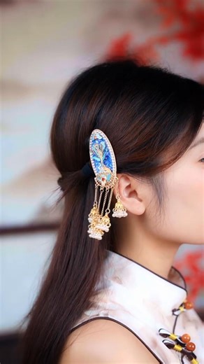 Unreal Handmade Phoenix Hair Clip 😍 So Detailed #jewelrymaking #jewelrycraft