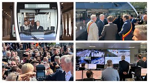 La ligne inaugurée par un conducteur royal : le roi Philippe a pris les commandes du tram de Liège - RTBF Actus