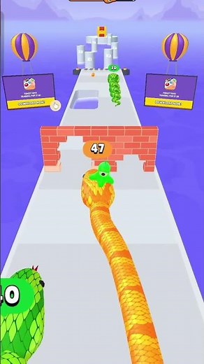 Chota Chota Shap Snake Run Game #viral#short