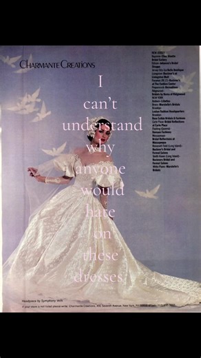 I love 1980s wedding dresses! #TheVintageNook #vintagevibes #vintage #weddingdress #vintageweddinggown