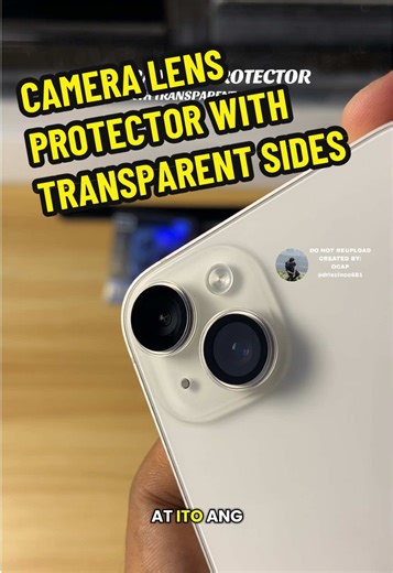 iPhone Camera Lens Protector with Transparent Sides