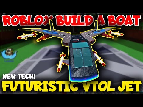 Futuristic VTOL Jet New Tech in Roblox Build a Boat for Treasure by HawkesDad Gaming!