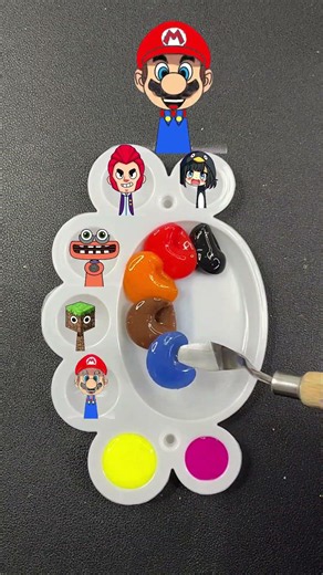 Sprunki OC Colour Mixing | Ultimate Games | #satisfying #art #colors #colourmixing #game #supermario
